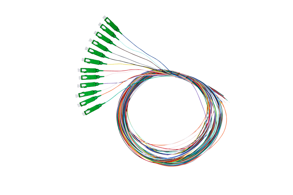 Fiber pigtail SC/APC, 12 Pigtails, 9/125µm G657A1, 2m - Image 1