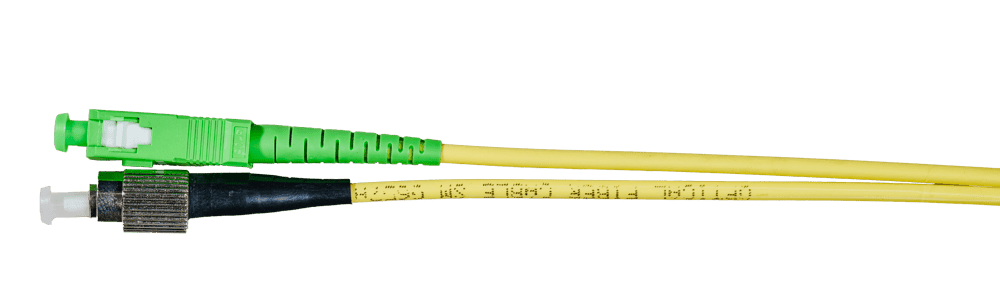 FC Patchcord 1m FC to SC APC Simplex OS2 Singlemode - Image 1