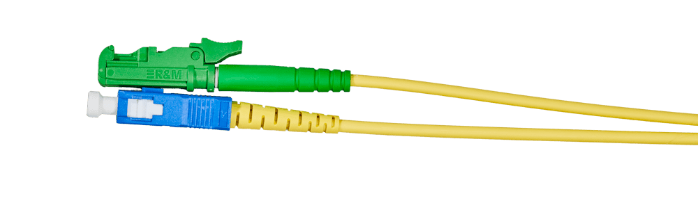 SC Patchcord 1m SC PC to E2000 APC Simplex OS2 Singlemode - Image 1