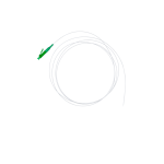 Fiber pigtail LC/APC, single fiber, 9/125µm G657A1, 2m