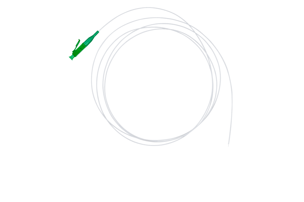 Fiber pigtail LC/APC, single fiber, 9/125µm G657A1, 2m - Image 1